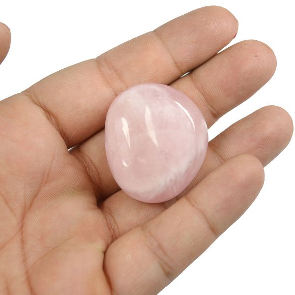 Brazilian Rose Quartz Pocket Stone for Love and Calmness