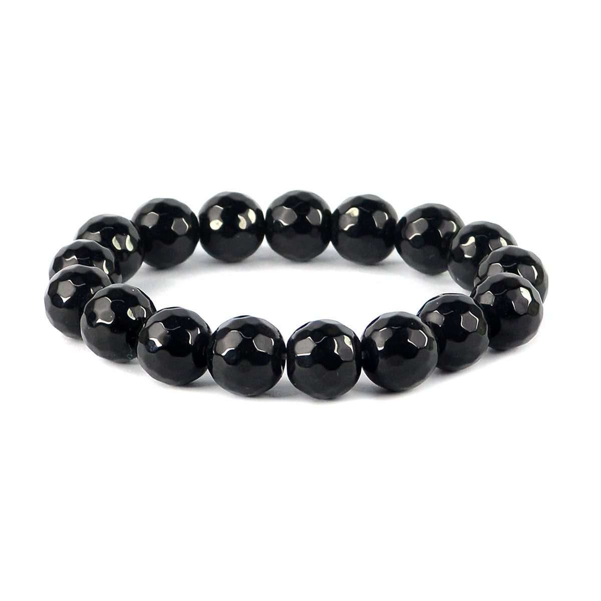 Black Onyx Crystal Bracelet | Natural Healing Gemstone Bracelet for Strength & Focus
