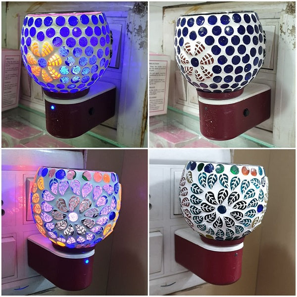 Electronic Aroma Diffuser Lamp (Pack of 1 PC) | Camphor Diffuser, Essential Oil Burner & Aroma Lamp for Home, Office, Meditation & Spiritual Décor | Random Color & Design as per Stock Availability