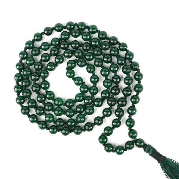 108 Beads Crystal Mala 8mm | Natural Healing Jap Mala Necklace for Meditation