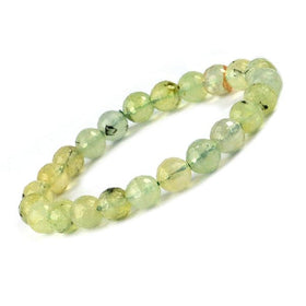 Epidote Prehnite Crystal Bracelet | Natural Healing Gemstone Bracelet for Growth & Manifestation