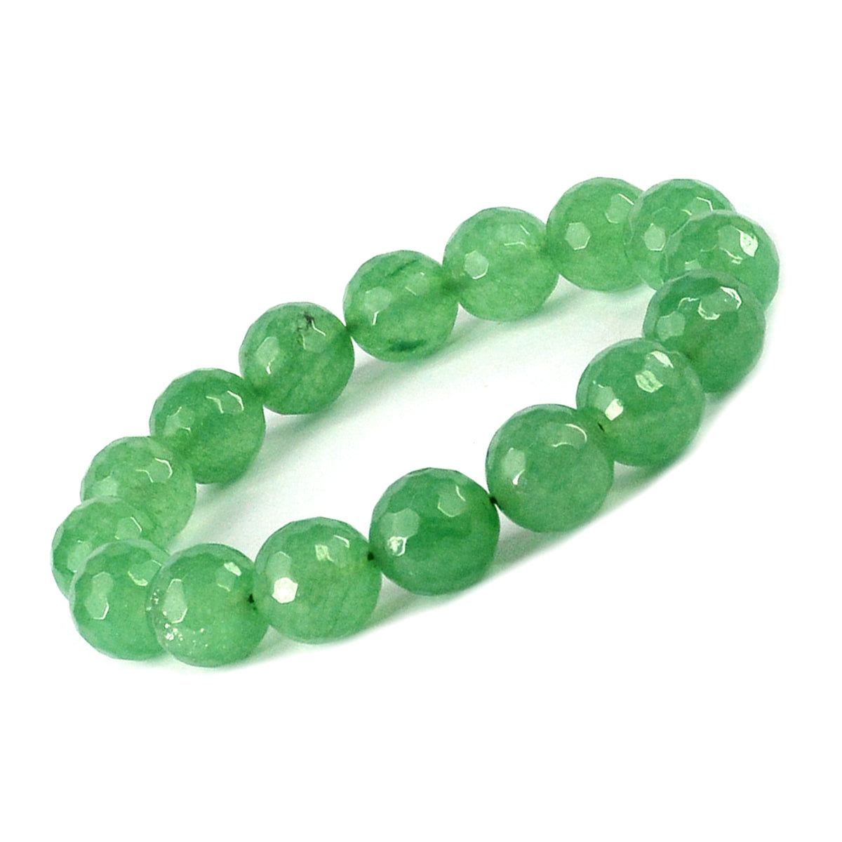 Green Jade Crystal Bracelet | Natural Healing Gemstone Bracelet for Luck & Harmony