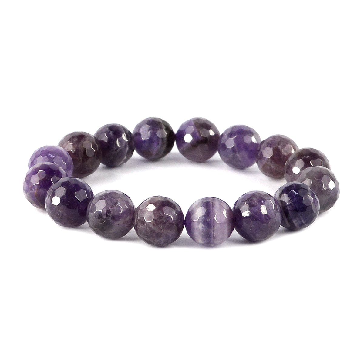 Natural Amethyst Bracelet | Reiki Charged | 6mm–12mm
