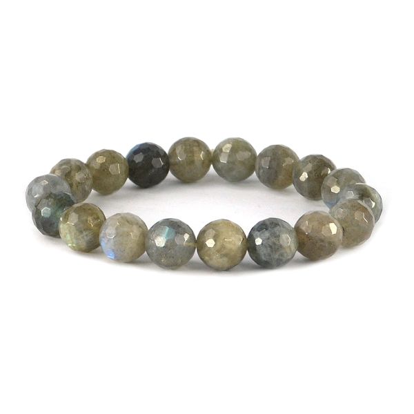 AAA Labradorite 10 mm Faceted Bracelet