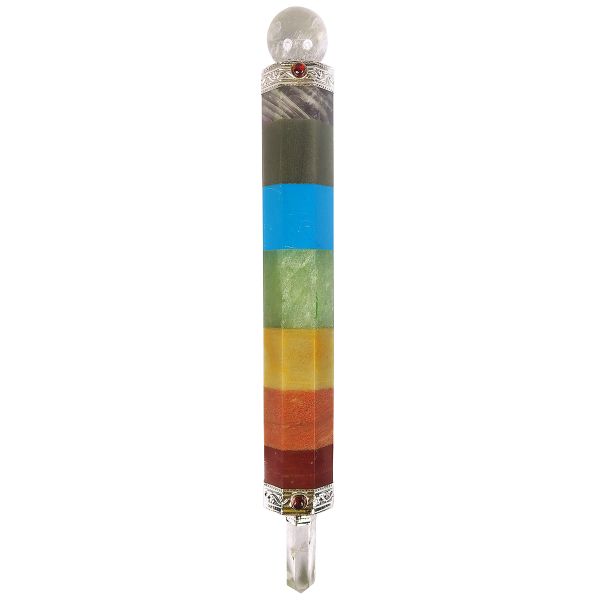 7 Chakra Crystal Wand for Energy Healing