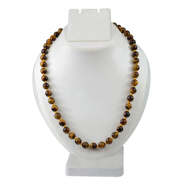 Tiger Eye 108 Round Bead Mala