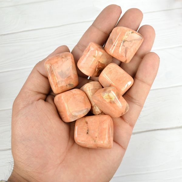 Peach Moonstone Superior Tumble Stone