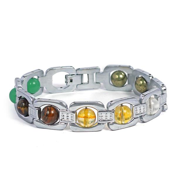 Metal wealth bracelet for business and money focus