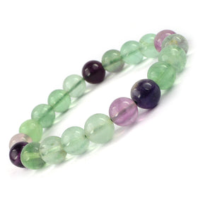 Multi Fluorite AAA Crystal Bracelet | Finest Natural Healing Gemstone Bracelet for Clarity & Balance