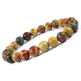 Multi Picasso Jasper Crystal Bracelet | Natural Healing Gemstone Bracelet for Creativity & Grounding