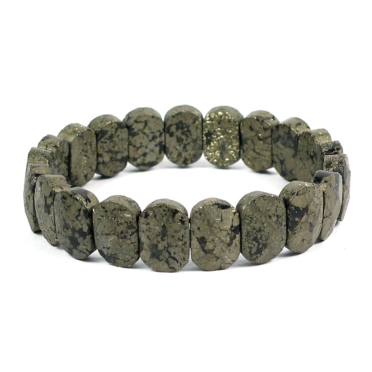 Pyrite Crystal Bracelet | Natural Healing Gemstone Bracelet for Abundance & Confidence