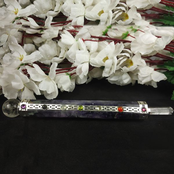 Amethyst Healing Wand/Pencil-Reiki Healing and Crystal Healing Wand