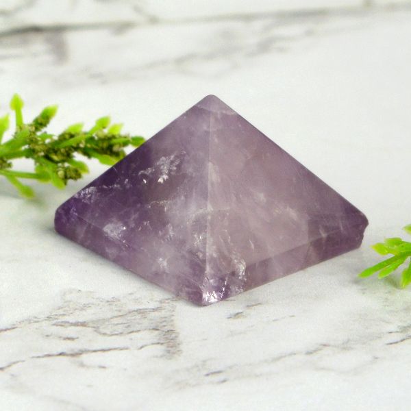 Polished Amethyst Crystal Pyramid for Peace and Clarity
