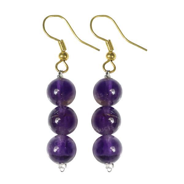 Natural Crystal Stone Earrings for Girls & Women