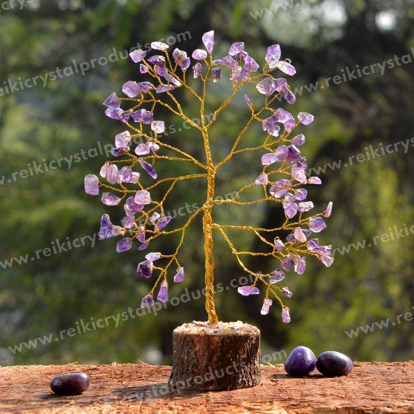 Natural Crystal Stone Tree 100 Beads
