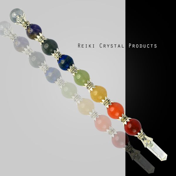 7 Chakra Crystal Wand for Meditation and Reiki