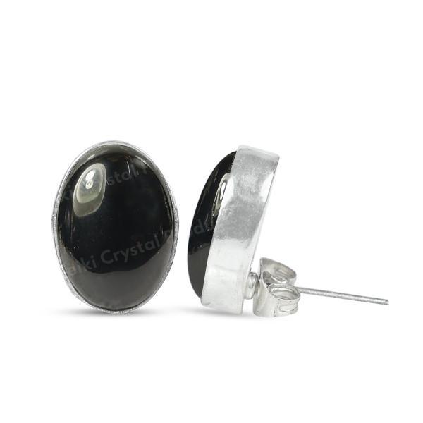 Natural Crystal Stone Tops Stud Earring Set Girls / Women