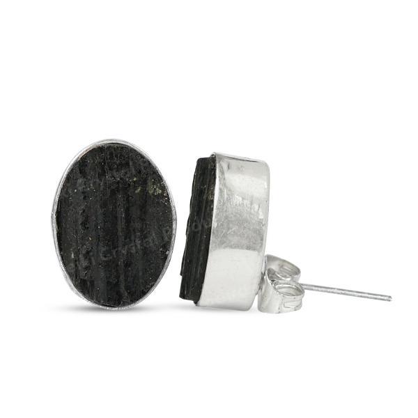 Natural Crystal Stone Tops Stud Earring Set Girls / Women