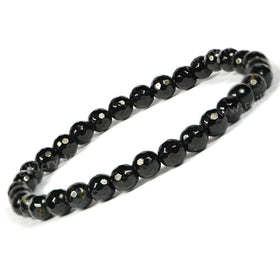 Black Tourmaline Crystal Bracelet | Natural Healing Gemstone Bracelet for Protection & Grounding