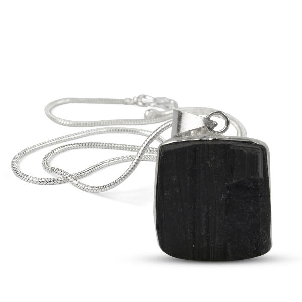 Natural AAA Quality Square Shape Pendant - Locket with Metal Chain