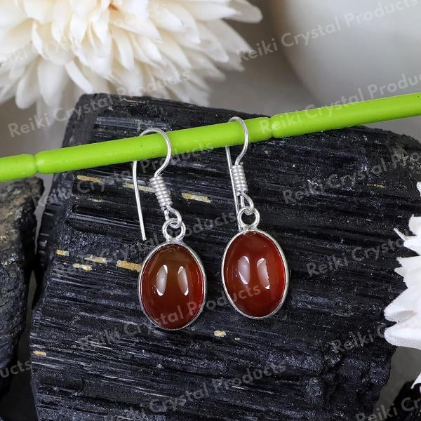 Natural Oval Shape Earring With Crystal Stone for Girls And women