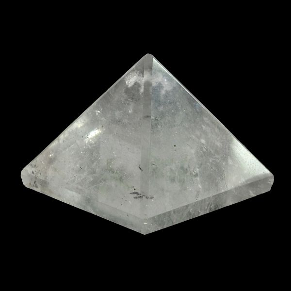 Natural Clear Quartz Gemstone Pyramid for Meditation