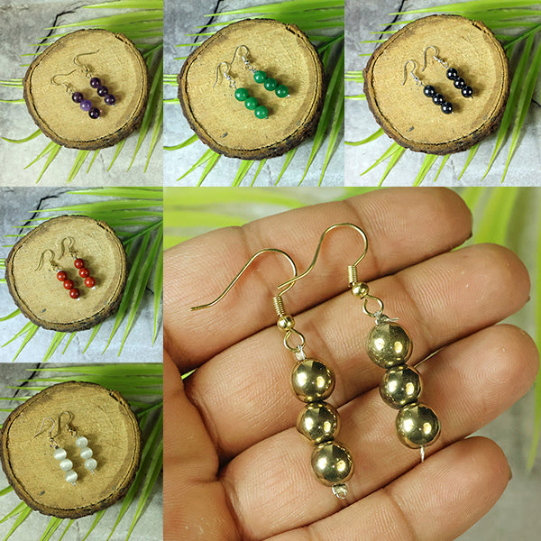 Natural Crystal Stone Earrings for Girls & Women