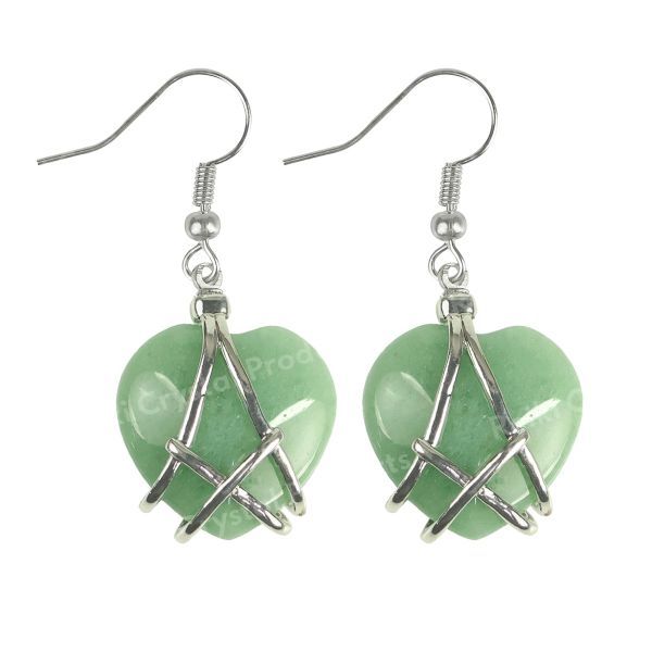 Crystal Stone Heart Shape Earrings for Girls Women