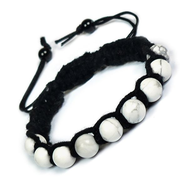 Natural Crystal Stone 8 mm Round Bead Thread Bracelet
