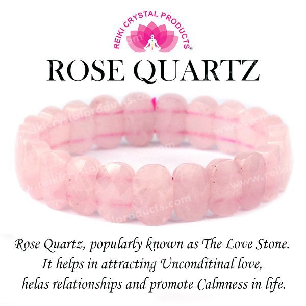 Certified Rose Quartz Exotic Bracelet for Love, Self-Love & Relationship Harmony | Natural Certified Rose Quartz Crystal Bracelet | Reiki Energized Healing Bracelet for Men & Women