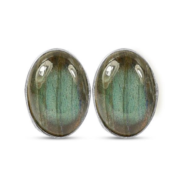 Natural Crystal Stone Tops Stud Earring Set Girls / Women