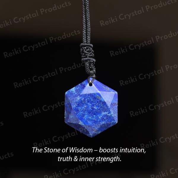 Natural Crystal Stone Star Shape Pendant with Thread for Unisex