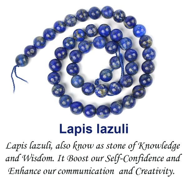 Royal blue Lapis Lazuli beads for bracelet making