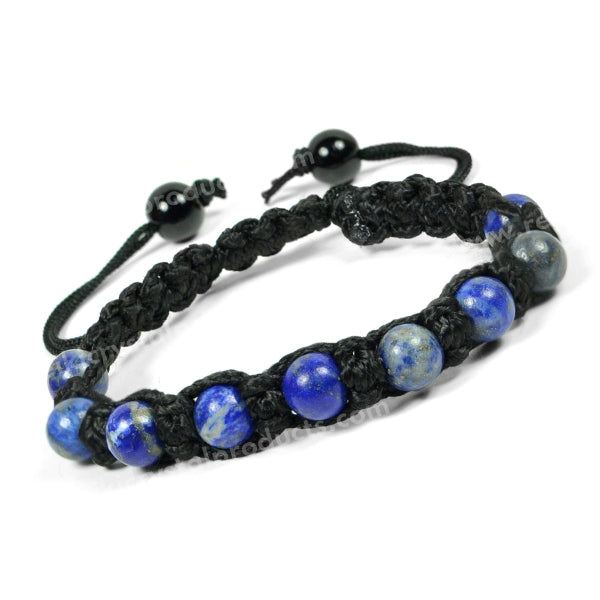 Natural Crystal Stone 8 mm Round Bead Thread Bracelet