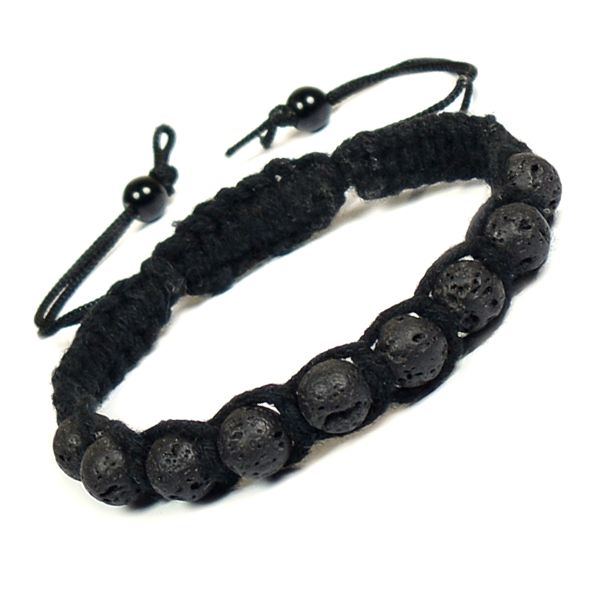Natural Crystal Stone 8 mm Round Bead Thread Bracelet