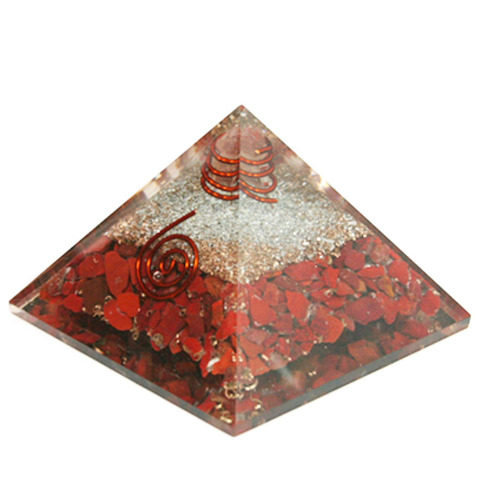 Red Jasper Orgonite Pyramid 50-55 mm