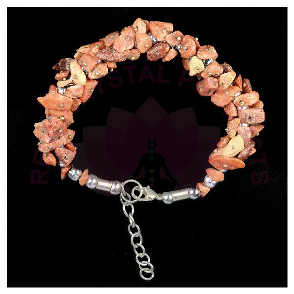 Natural Crystal Stone Adjustable Chip Beads Bracelet