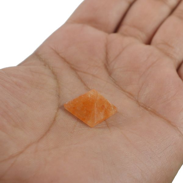 Natural Red Aventurine Crystal Pyramid Gift for Loved Ones