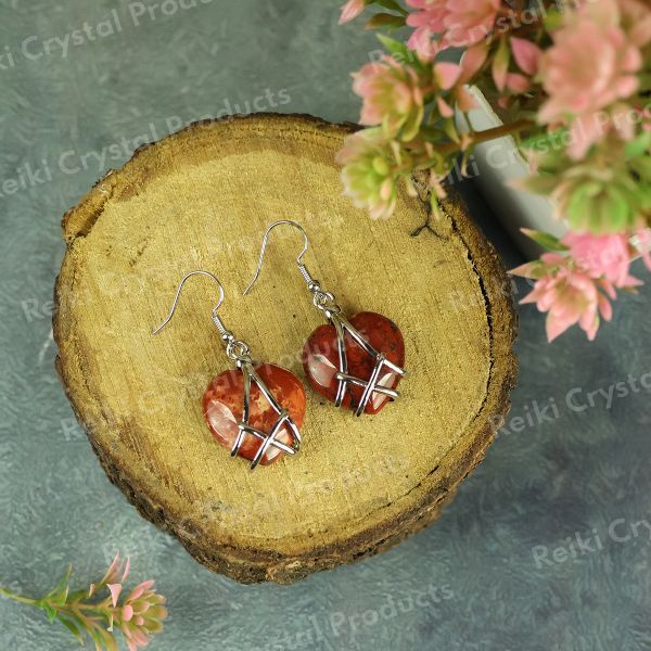 Crystal Stone Heart Shape Earrings for Girls Women