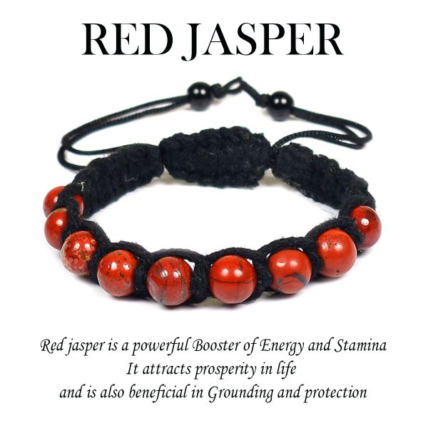 Natural Crystal Stone 8 mm Round Bead Thread Bracelet