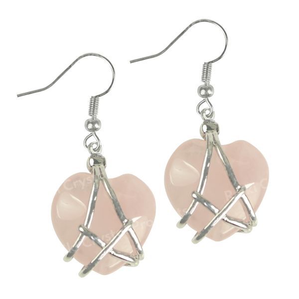 Crystal Stone Heart Shape Earrings for Girls Women