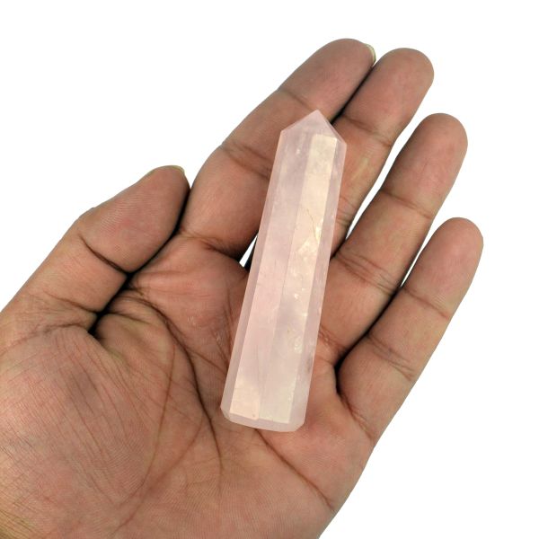 Rose Quartz Crystal Pencil / Obelisks-50-55 mm