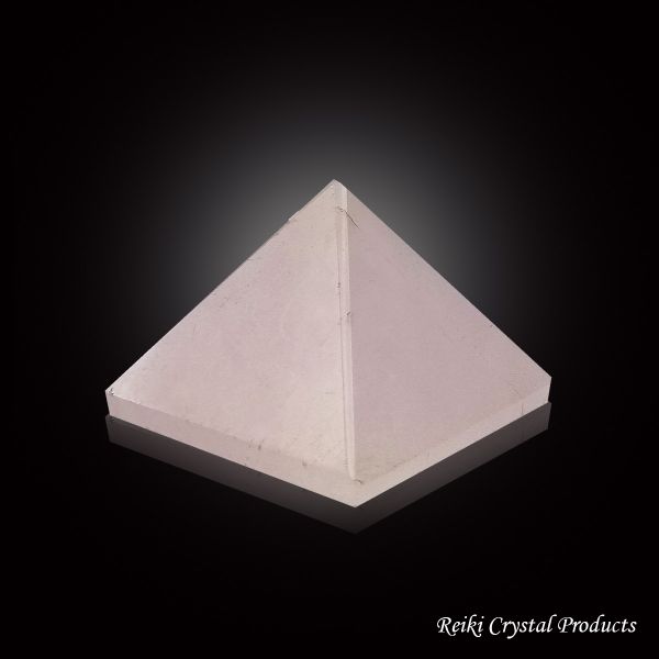 Reiki Charged Rose Quartz Pyramid for Emotional Healing
