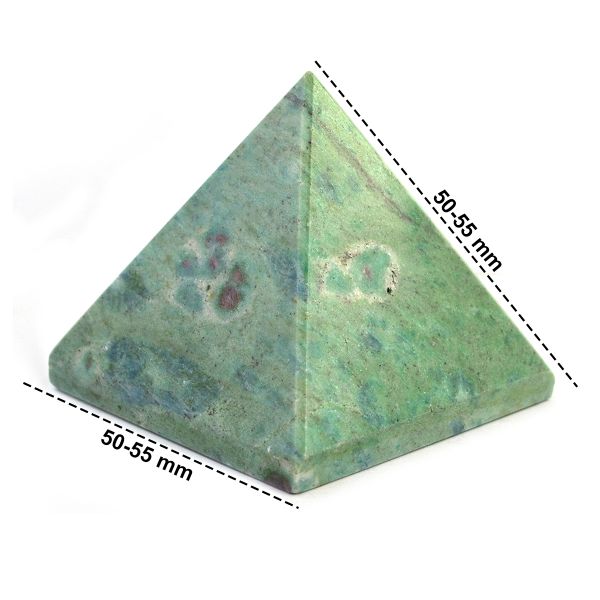 Ruby Fuchsite Energy Healing Stone Pyramid