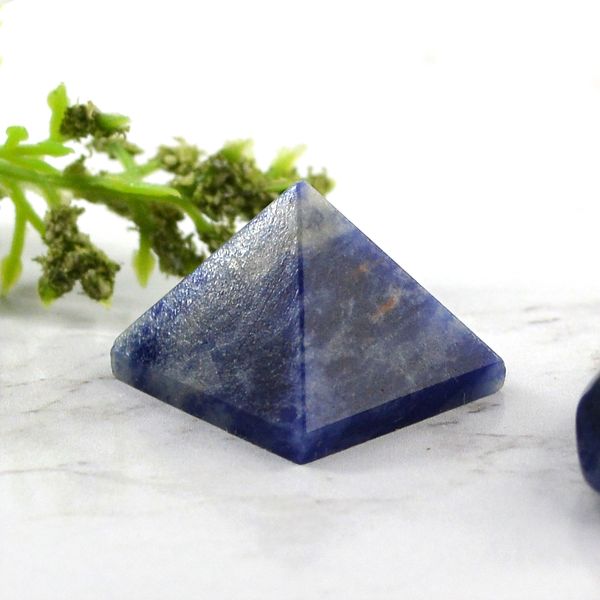 Sodalite Pyramid for Reiki Healing / Grid and Vastu Correction