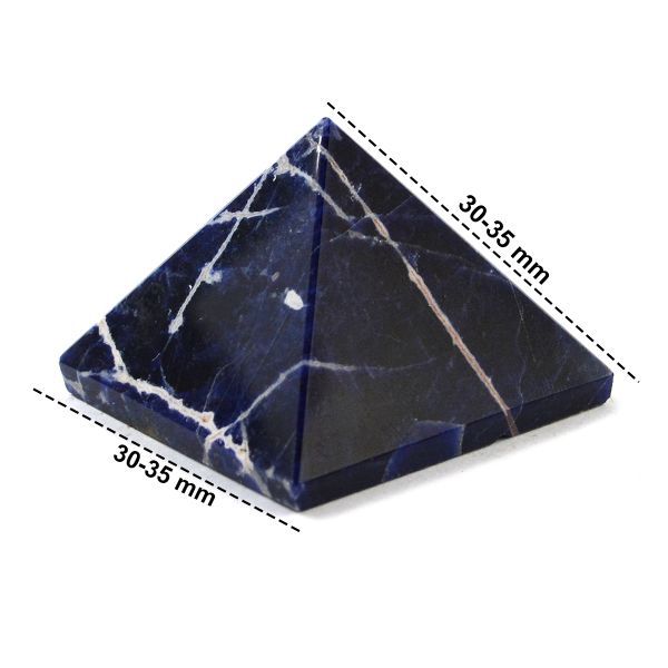 Reiki charged Sodalite pyramid for clear thinking and confidence