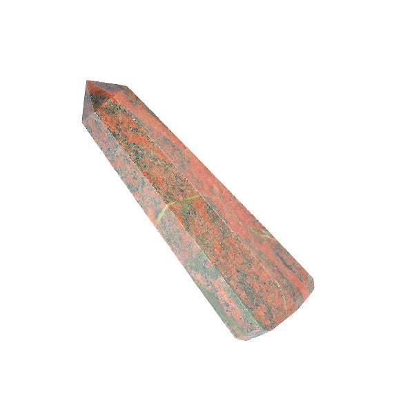 Natural Unakite Crystal Pencil Obelisk 25-30 mm Reiki Charged
