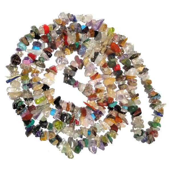 Natural Crystal Stone Chip Beads Mala / Necklace