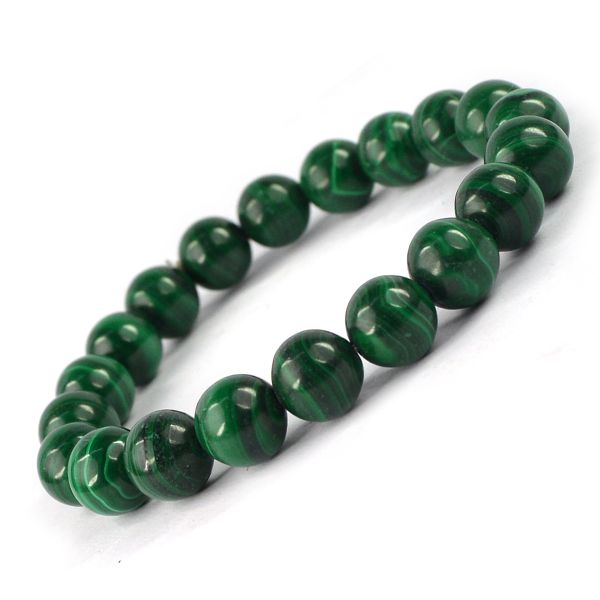 Malachite Crystal Bracelet | Natural Healing Gemstone Bracelet for Transformation & Protection