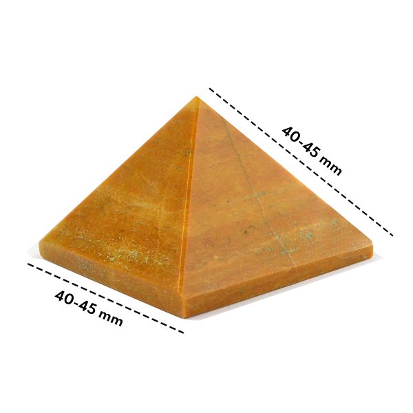 Yellow Jasper pyramid crystal for emotional strength